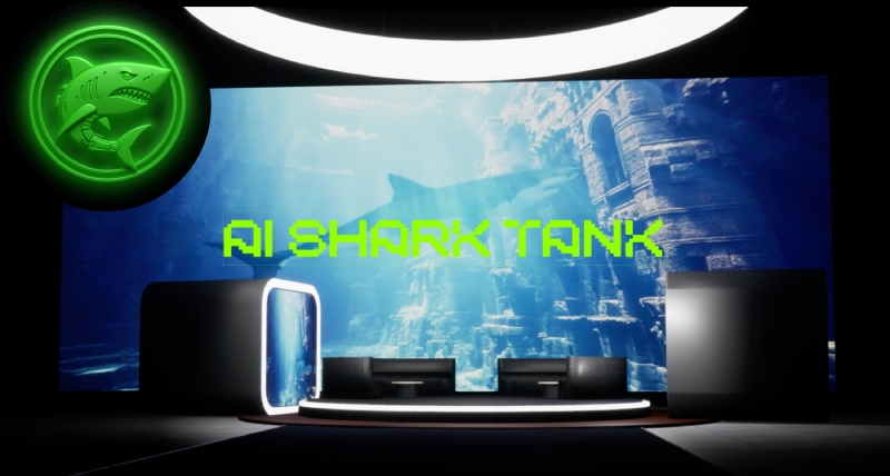 AI Shark Tank Scene
